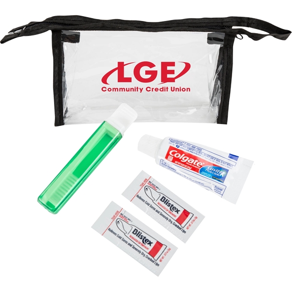 Dental kit inside of a vinyl bag measuring 7" W x... from ASI 54100 Fields Manufacturing Inc / TargetLine®