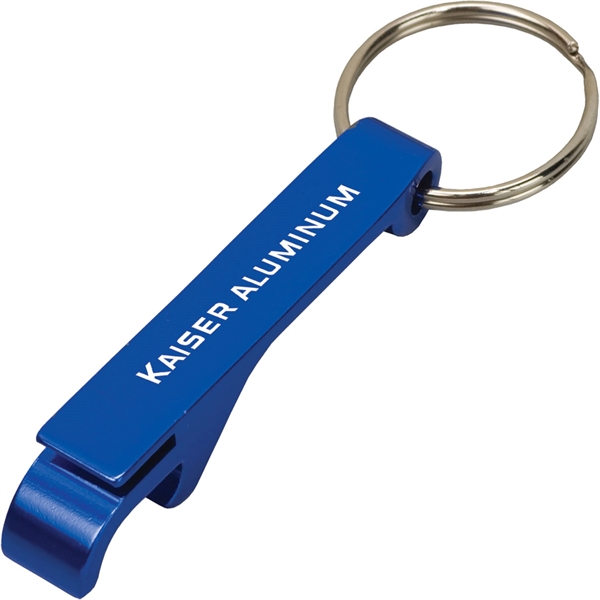 Classic bottle opener key tag made of metal and available in... from ASI 54100 Fields Manufacturing Inc / TargetLine®