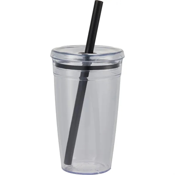 Anna Recycled Acrylic Tumbler w/ Straw 15oz... from ASI 66887 PCNA / Bullet