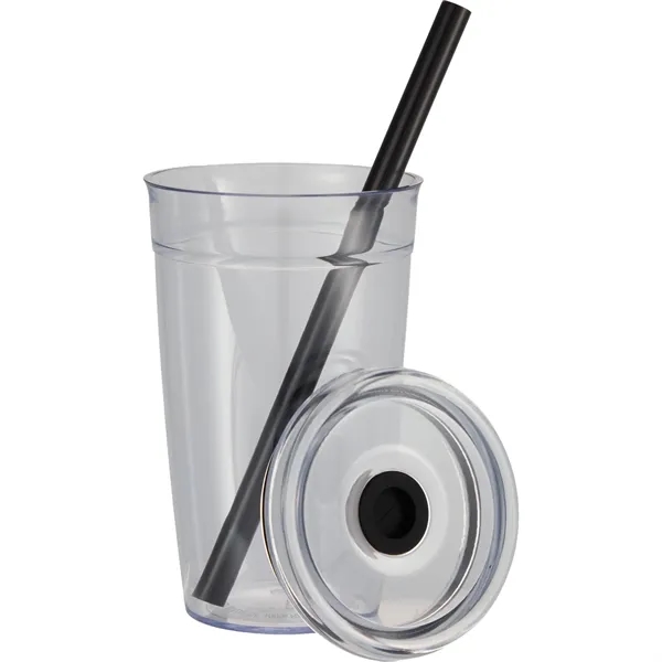 Anna Recycled Acrylic Tumbler w/ Straw 15oz... from ASI 66887 PCNA / Bullet