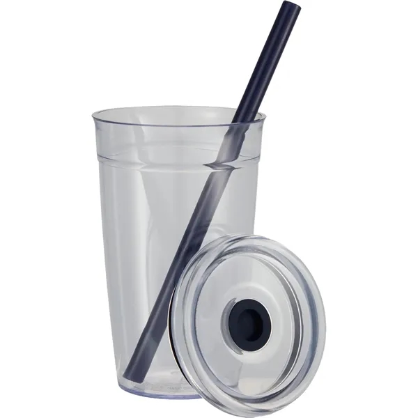 Anna Recycled Acrylic Tumbler w/ Straw 15oz... from ASI 66887 PCNA / Bullet