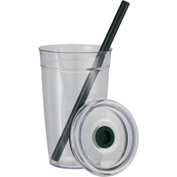 Anna Recycled Acrylic Tumbler w/ Straw 15oz... from ASI 66887 PCNA / Bullet