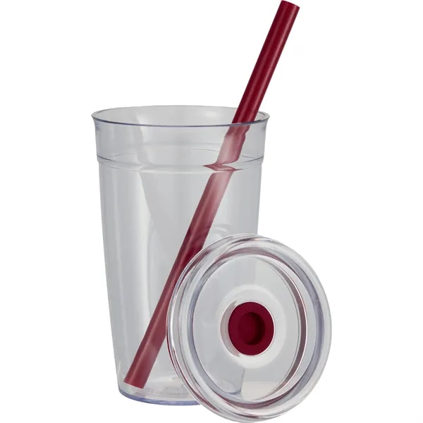 Anna Recycled Acrylic Tumbler w/ Straw 15oz... from ASI 66887 PCNA / Bullet