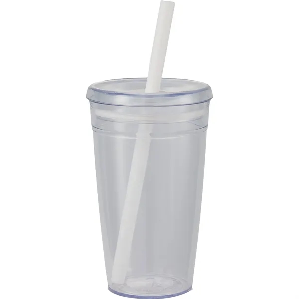 Anna Recycled Acrylic Tumbler w/ Straw 15oz... from ASI 66887 PCNA / Bullet