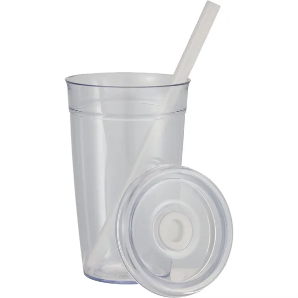 Anna Recycled Acrylic Tumbler w/ Straw 15oz... from ASI 66887 PCNA / Bullet