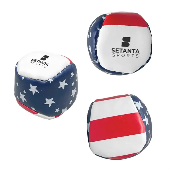 Flag patterned hacky sack.... from ASI 52710 Lincoln Line