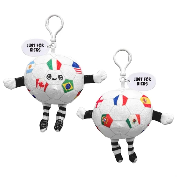 Soccer ball clips decorated with country flags.... from ASI 52710 Lincoln Line