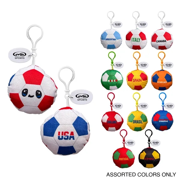 Soccer ball clips in an assortment of country flag colors.... from ASI 52710 Lincoln Line