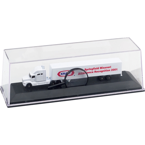 White all die cast conventional sleeper with trailer, scale size 1:256.... from ASI 54100 Fields Manufacturing Inc / TargetLine®