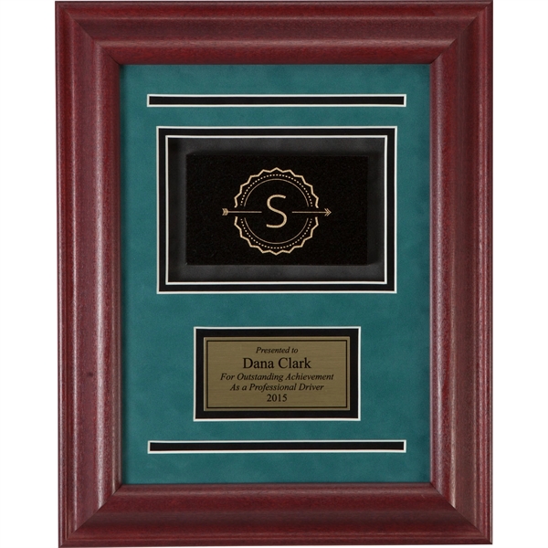 Framed award with rosewood frame and granite medallion.... from ASI 54100 Fields Manufacturing Inc / Professional Gallery