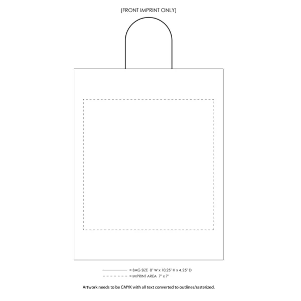 White Twisted Handle Bag With Full Color Printing... from ASI 45795 Colorguppy Printing