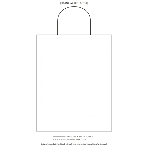 White Twisted Handle Bag With One Color Printing... from ASI 45795 Colorguppy Printing