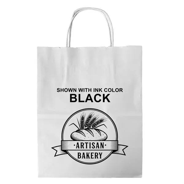 White Twisted Handle Bag With One Color Printing... from ASI 45795 Colorguppy Printing