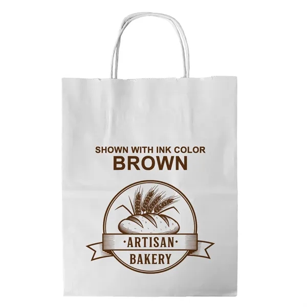 White Twisted Handle Bag With One Color Printing... from ASI 45795 Colorguppy Printing