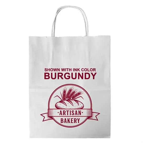 White Twisted Handle Bag With One Color Printing... from ASI 45795 Colorguppy Printing