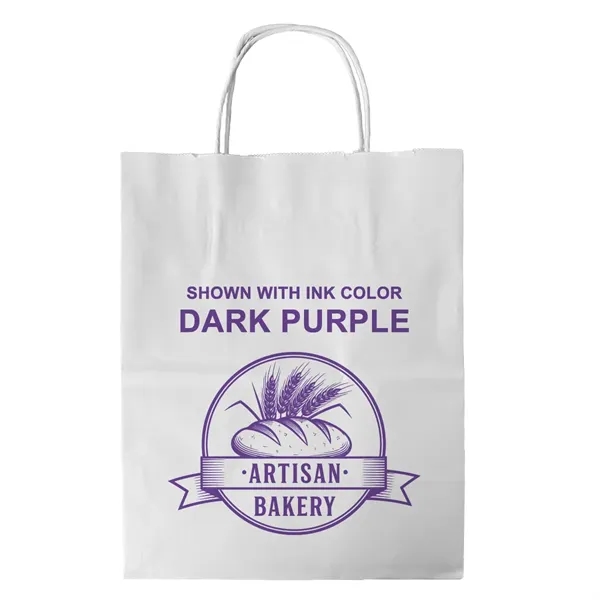 White Twisted Handle Bag With One Color Printing... from ASI 45795 Colorguppy Printing