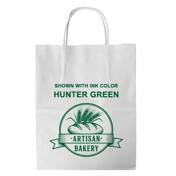White Twisted Handle Bag With One Color Printing... from ASI 45795 Colorguppy Printing