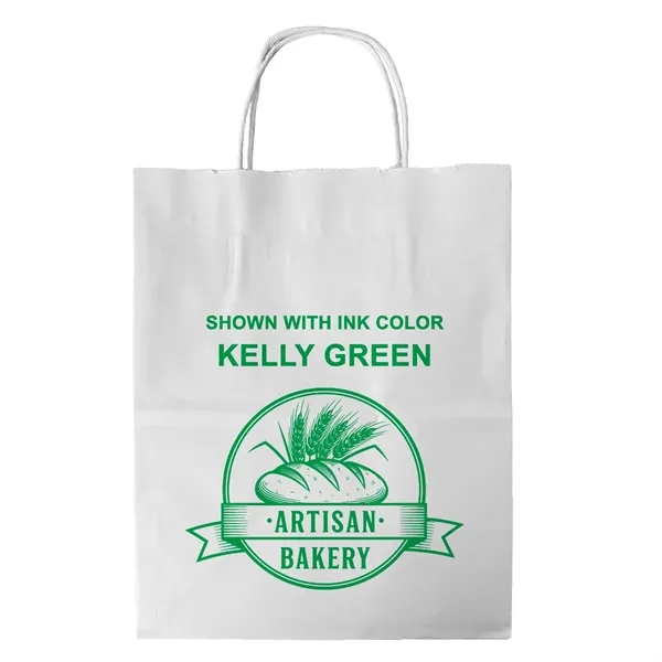 White Twisted Handle Bag With One Color Printing... from ASI 45795 Colorguppy Printing