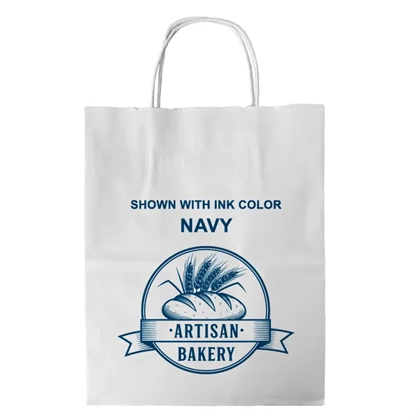 White Twisted Handle Bag With One Color Printing... from ASI 45795 Colorguppy Printing