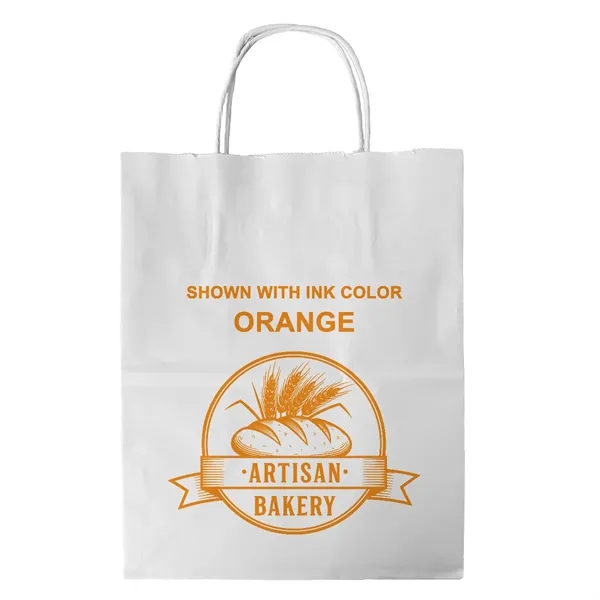White Twisted Handle Bag With One Color Printing... from ASI 45795 Colorguppy Printing