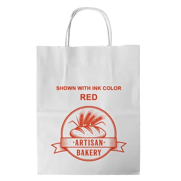 White Twisted Handle Bag With One Color Printing... from ASI 45795 Colorguppy Printing
