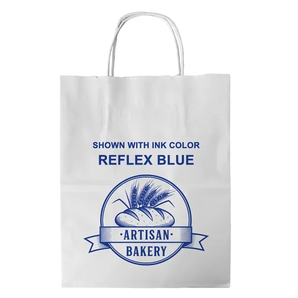 White Twisted Handle Bag With One Color Printing... from ASI 45795 Colorguppy Printing