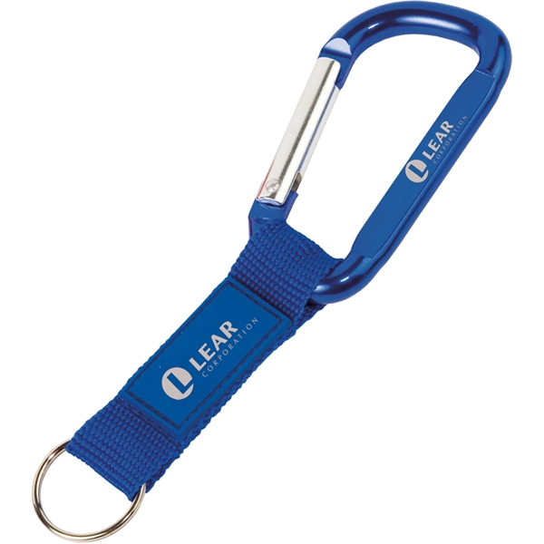 Carabiner made of 8 mm metal with a strap featuring a... from ASI 54100 Fields Manufacturing Inc / TargetLine®