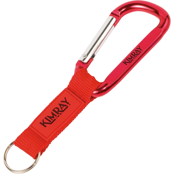 Carabiner made of 8 mm metal with a strap featuring a... from ASI 54100 Fields Manufacturing Inc / TargetLine®