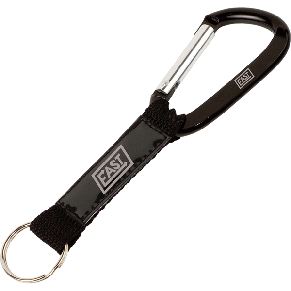 Carabiner made of 8 mm metal with a strap featuring a... from ASI 54100 Fields Manufacturing Inc / TargetLine®