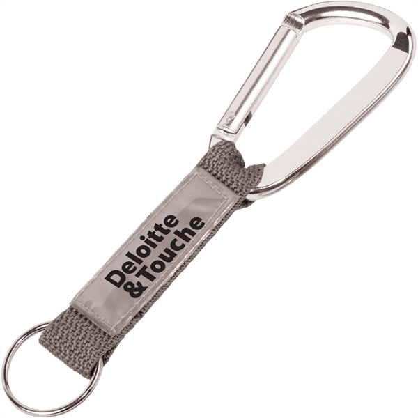Carabiner made of 8 mm metal with a strap featuring a... from ASI 54100 Fields Manufacturing Inc / TargetLine®
