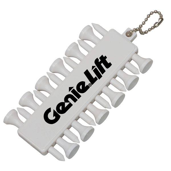 Set of twelve golf tees and three ball markers with a... from ASI 54100 Fields Manufacturing Inc / TargetLine®