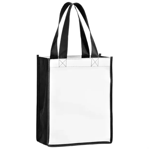 Square laminated gift tote with full color imprint, ideal for promotional... from ASI 67557 LimeLight Ent / Limelight USA