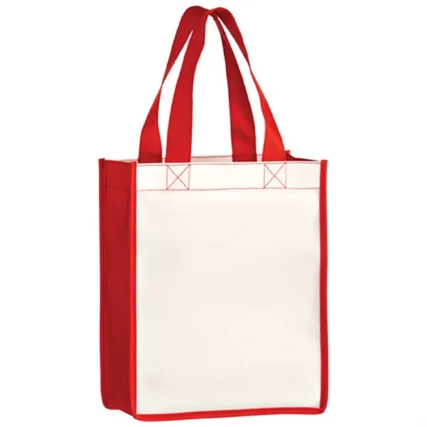 Square laminated gift tote with full color imprint, ideal for promotional... from ASI 67557 LimeLight Ent / Limelight USA
