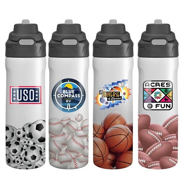 Pop Up 24 Oz. Recycled Sports Bottle... from ASI 30208 A P Specialties / AP Specialties