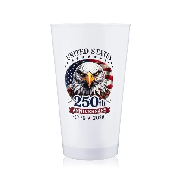 Item #PAT511EA USA 250th Anniversary Blue LED 16 oz. Cup