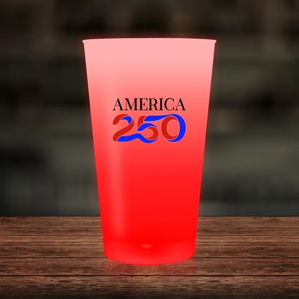 Item #PAT512FEA USA 250 Red LED 16 oz. Cup