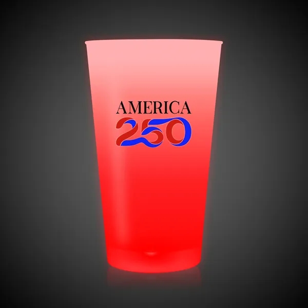 Item #PAT512FEA USA 250 Red LED 16 oz. Cup