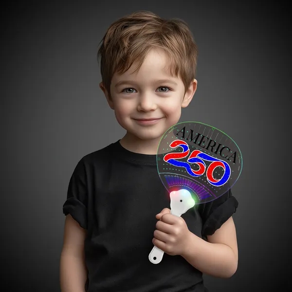 Item #PAT303FEA USA 250th Anniversary LED Hand Fan