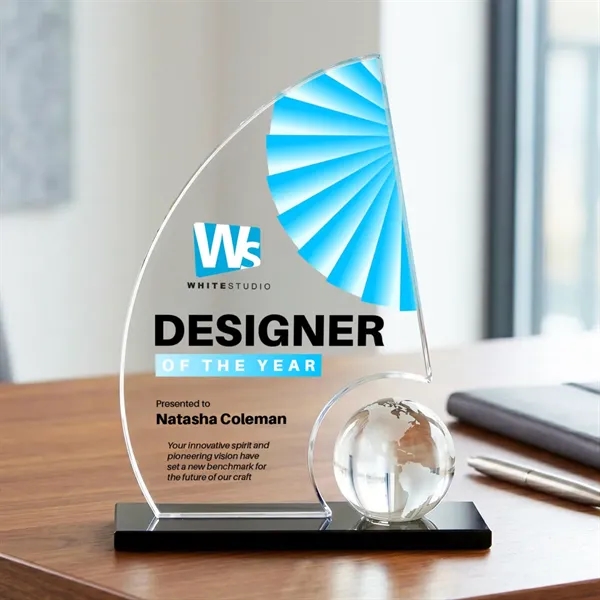 Item #AWARD AWV8643 Ravenna VividPrint™ Award - Starfire