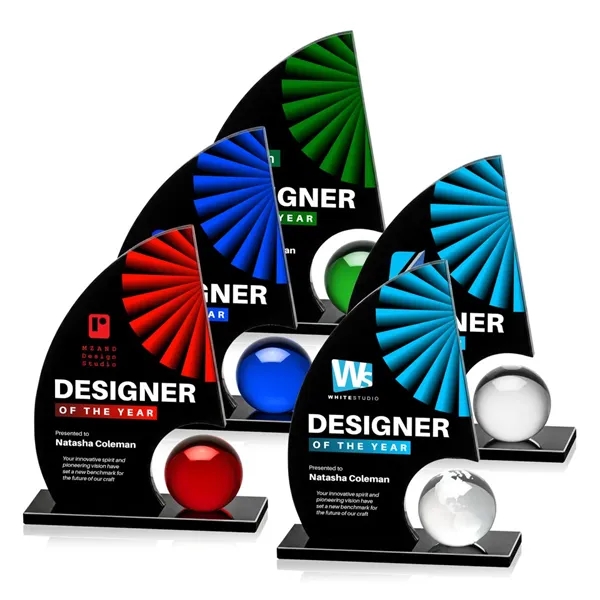 Item #AWARD AWKV8643 Ravenna VividPrint™ Award - Black