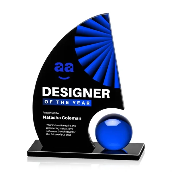 Item #AWARD AWKV8643 Ravenna VividPrint™ Award - Black