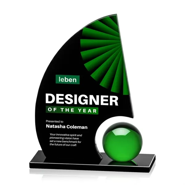 Item #AWARD AWKV8643 Ravenna VividPrint™ Award - Black