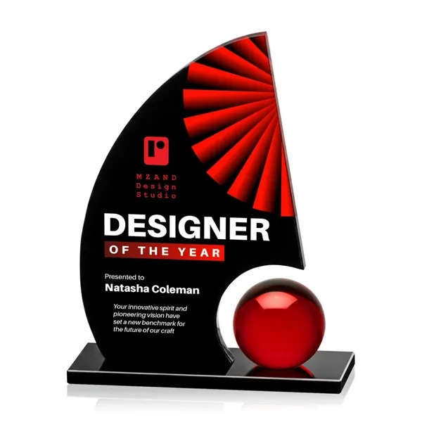 Item #AWARD AWKV8643 Ravenna VividPrint™ Award - Black