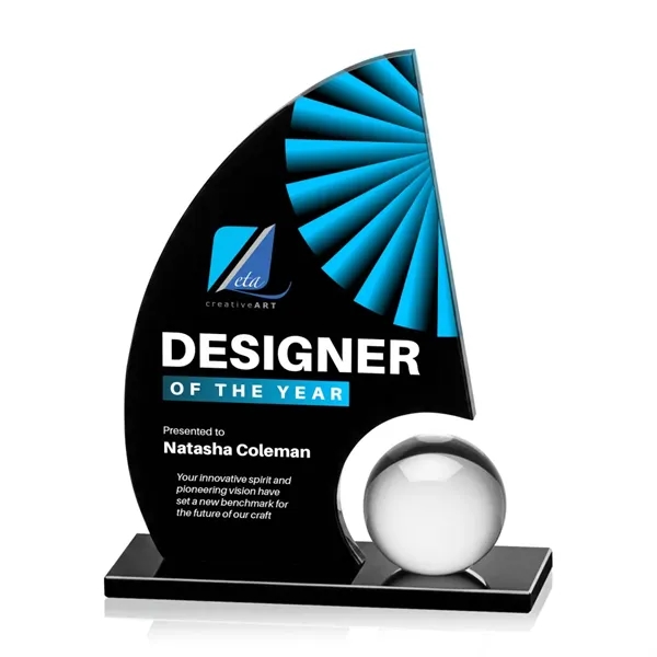 Item #AWARD AWKV8643 Ravenna VividPrint™ Award - Black