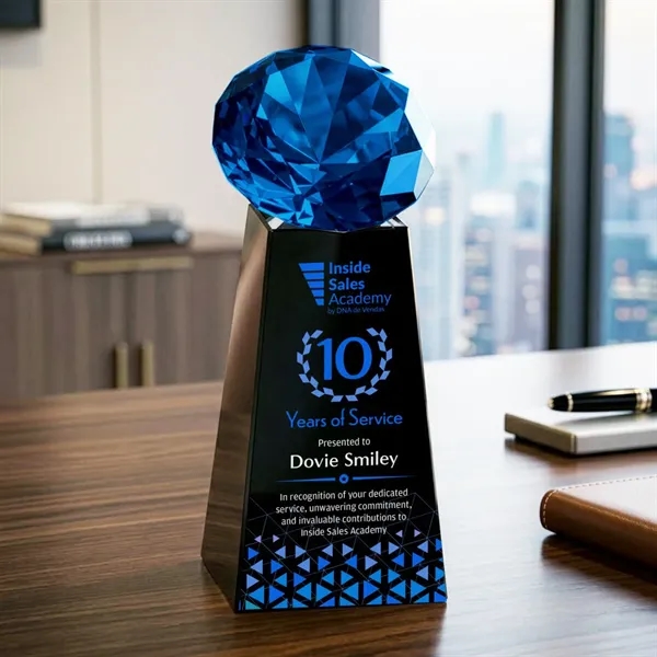 Item #OPV2466-S Novita VividPrint™ Award - Black/Sapphire