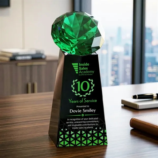 Item #OPV2466-E Novita VividPrint™ Award - Black/Emerald