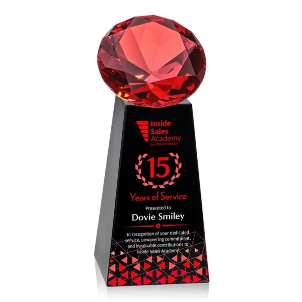 Item #OPV2466-R Novita VividPrint™ Award - Black/Ruby