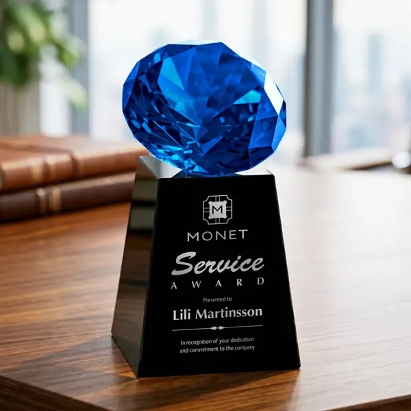 Item #OPT238-SK Celestina Award - Black/Sapphire