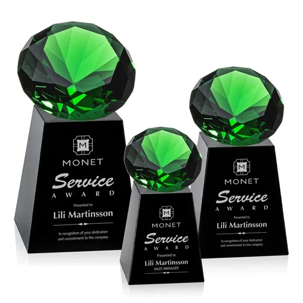 Item #OPT238-EK Celestina Award - Black/Emerald
