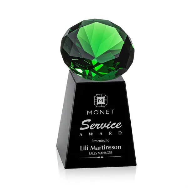 Item #OPT238-EK Celestina Award - Black/Emerald